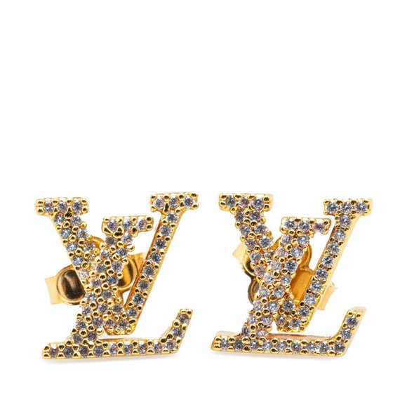 LOUIS VUITTON Gold Earrings - Picture 1 of 5